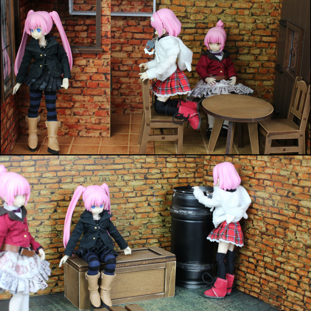 カントリーウッドガーデン　1/6 カフェ カントリーウッドガーデン 1/6 ドールハウス ホワイトレンガカフェ