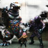 シカルナ・工房 幻獣ソフトシリーズ マダラ & 世界の怪獣 ザゴラ 山中の怪獣 レ
